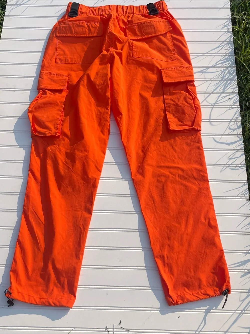 American Stitch Men’s XL Bright Orange Cargo Pants Utility Streetwear